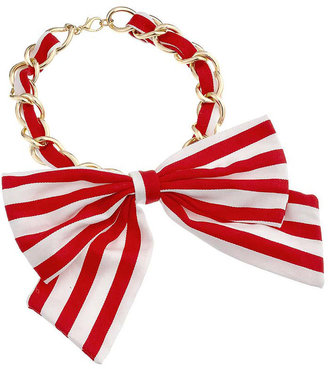 Topshop Fabric Bow Necklace