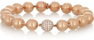 Anita Ko Ball 18-karat rose gold diamond bracelet