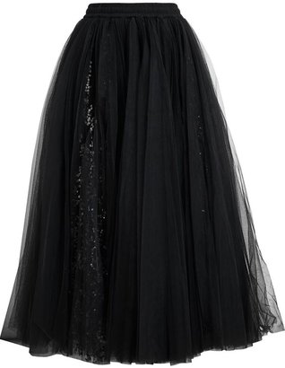Ashish Sequinned Black Tutu Skirt