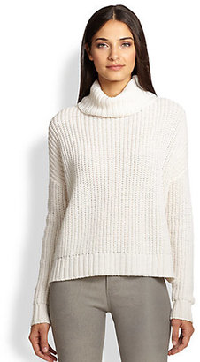 Joie Dion Slouched Chunky-Knit Wool Turtleneck Sweater