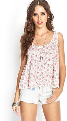 Forever 21 Floral Tank Top