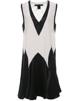 Marc by Marc Jacobs Silk Crepe Flame Party Dress