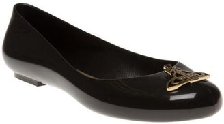 Vivienne Westwood New Womens And Melissa Black Divine 2 Rubber Shoes Flats Slip