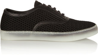 Alexander Wang Jess mesh and leather sneakers