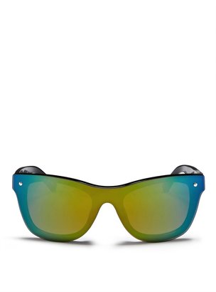 x Linda Farrow single lens D-frame sunglasses