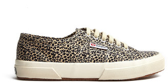 Superga Leopard Spotted Lace Up Pump