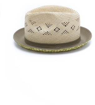 Paul Smith Straw and Fabric Hat