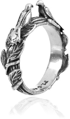 Pamela Love Silver-plated dove ring