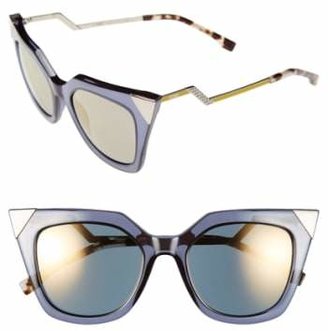Fendi 52mm Cat Eye Sunglasses