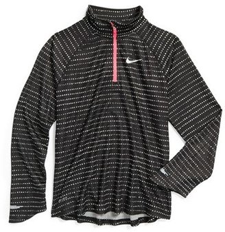 Nike 'Element' Dri-FIT Half Zip Pullover (Big Girls)