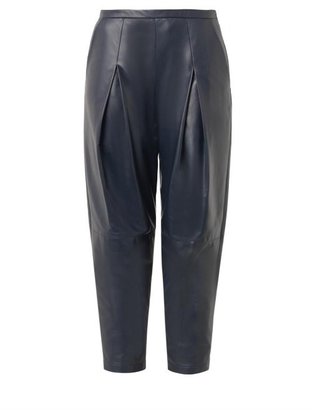 Drome Pleated-front leather trousers