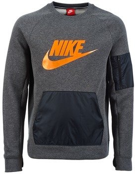 Nike HYBRID CREW Grey / Orange