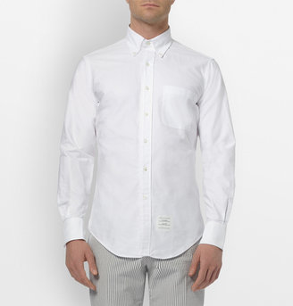 Thom Browne Button-Down Collar Cotton Oxford Shirt