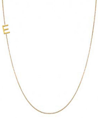 Maya Brenner Designs Mini Letter Necklace "E"