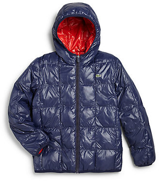 Lacoste Toddler's & Little Boy's Reversible Down Puffer Jacket