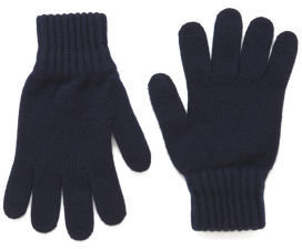 Barbour Lambswool Gloves Navy