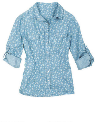 Delia's Light Floral Chambray