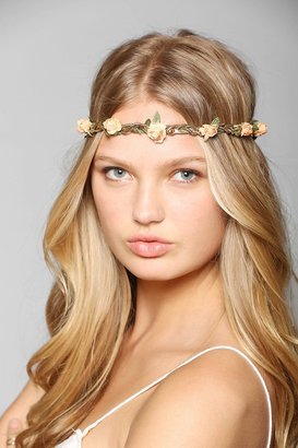 Urban Outfitters Twisted Chain Flower Crown Headwrap