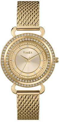Timex 'Classic Crystals' Round Bracelet Watch, 33mm