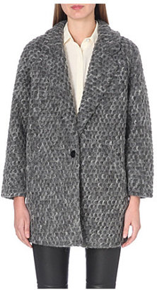 Designers Remix Kara textured wool-blend coat