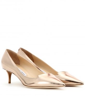 Jimmy Choo Allure Mirrored-leather Pumps