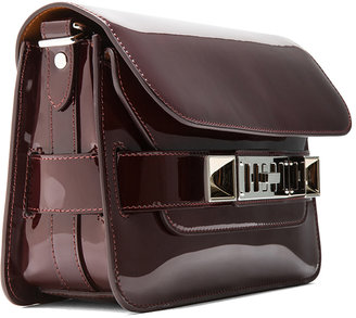 Proenza Schouler Mini PS11 Classic Patent Leather Bag in Pinot Noir