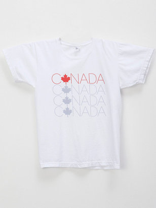 American Apparel Screen Printed Power Washed Tee Canada Letters