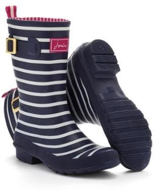 Joules Mollywelly Womens Mid calf Welly - Navy Stripe