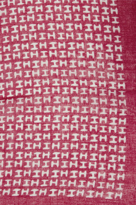 Halston Printed muslin scarf