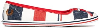 Fred Perry Jet Southsea Deckchairs Red Stripe Pumps