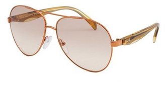 Emilio Pucci Women's Aviator Rose-Tone Sunglasses