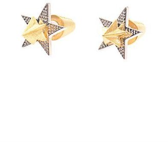 Eddie Borgo 2 Piece star stud gold-plated earrings