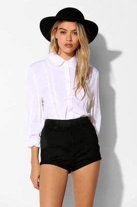 Urban Outfitters The Whitepepper Embroidered Detail Blouse