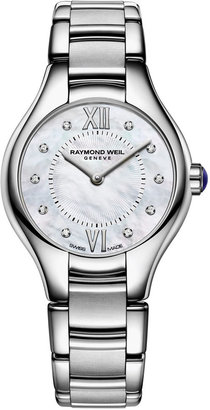 Raymond Weil Watch, Women's Swiss Noemia Diamond Accent Stainless Steel Bracelet 24mm 5124-ST-00985