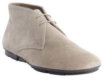 Prada clay suede chukka ankle boots
