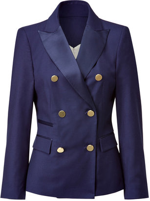 By Malene Birger Navy Blazer with Gold Buttons
