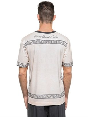 Dolce & Gabbana Bakkhos Printed Cotton Jersey T-Shirt