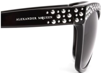 Alexander McQueen Studded Brow Sunglasses