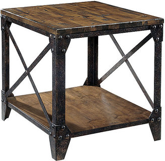 JCPenney Ironwood Distressed Pine Rectangular 22" End Table