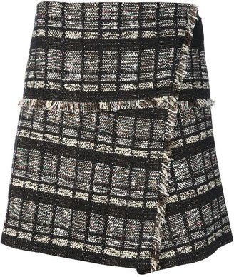 Proenza Schouler wrap style tweed skirt