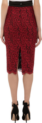 L'Wren Scott Lace Pencil Skirt