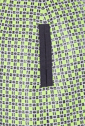 Carven Small Check Tweed Pencil Skirt