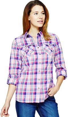 South Petite Casual Checked Shirt