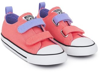 Converse Coral Velcro Trainers