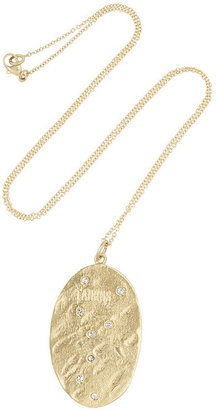 Brooke Gregson Taurus 14-karat gold diamond necklace