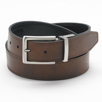 Croft & Barrow Big & Tall Stitched Reversible Leather Belt