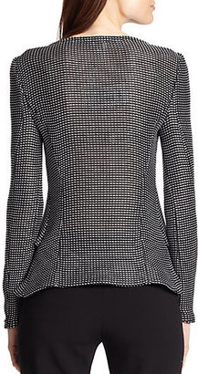 Armani Collezioni Textured Knit Jacket