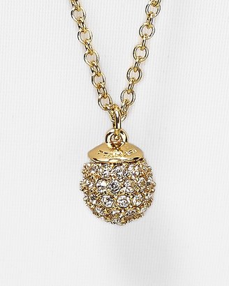 T Tahari Crystal Pavé Ball Necklace, 32"