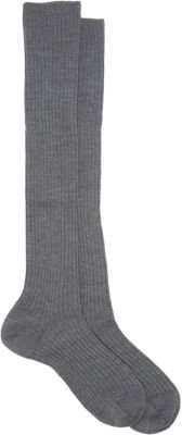 Maria La Rosa Wooly Rib-Knit Knee Socks