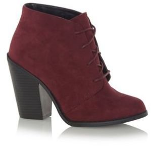 Call it SPRING Wine faux suede 'Borovsky' high ankle boots